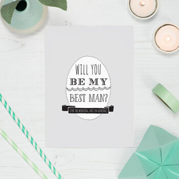 Will You Be The Best Man Card, 2 of 2