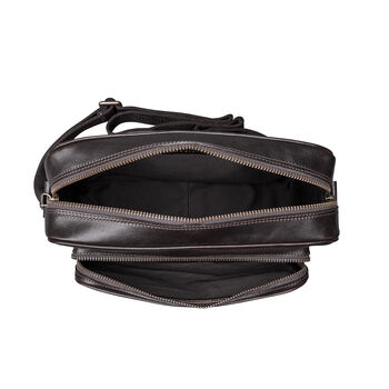 Men's Italian Leather Shoulder Bag 'Santino Medium', 9 of 12