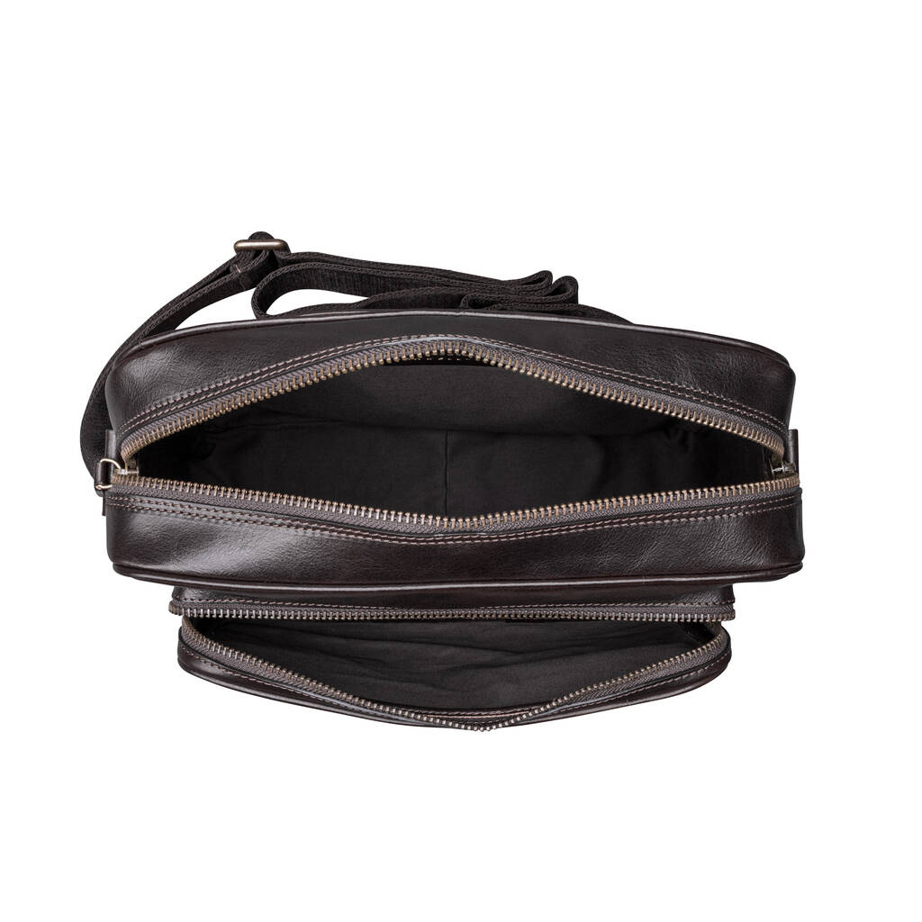Men's Italian Leather Shoulder Bag 'Santino Medium' By Maxwell-Scott