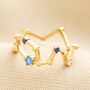 Adjustable Blue Crystal Constellation Ring, thumbnail 4 of 8