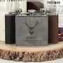 Personalised Stag Groomsman Two Tone Hip Flask, thumbnail 2 of 6