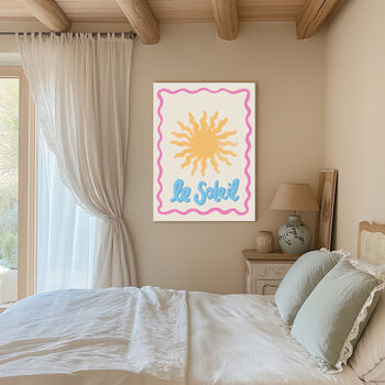 Le Soleil Sun Summer Art Print, 3 of 3