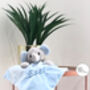 Personalised Name Elephant Comforter Super Soft Toy, thumbnail 5 of 6