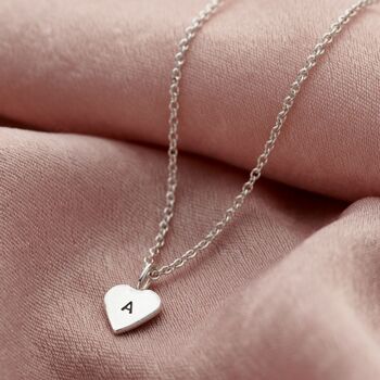 Personalised Mini Heart Charm Necklace, 3 of 12