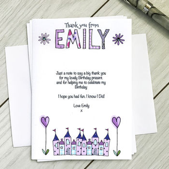 Personalised Childrens Fairy Castle Party Invitations, 2 of 5