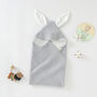 Tiny Alpaca Organic Hooded Cotton Baby Towel 75x75 Cm, thumbnail 2 of 6