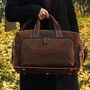 Genuine Leather Front Pocket Boarding Bag Father's Day Gift, thumbnail 1 of 12