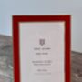 Isaac Jacobs Red And Gold Tone Border Photo Frame, thumbnail 2 of 4