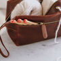 Leather Knitting And Crochet Project Case, thumbnail 3 of 6