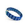 Blue Evil Eye Diamond Pattern Metal Bracelet, thumbnail 1 of 2