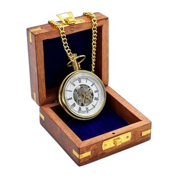 Personalised The Royal Mechanical Pocket Watch With Case, 5 of 12