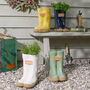 Personalised Welly Boots Garden Planters, thumbnail 1 of 8