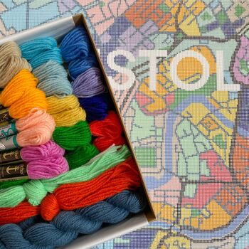 Bristol City Map Tapestry Kit, 3 of 4