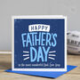 Personalised Typographic Father's Day Card, thumbnail 1 of 2