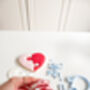 Valentine's Heart Puzzle Biscuit Baking And Decorating Kit, thumbnail 5 of 8