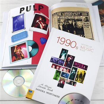 90's Music Decade Personalised Gift Music Lover Book, 9 of 9