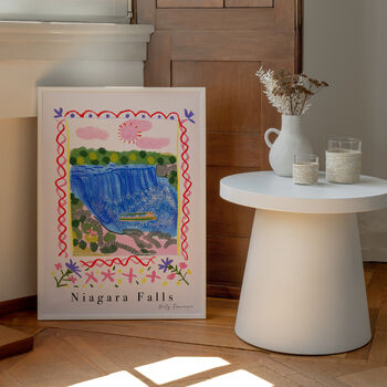 Niagara Falls Poster, USA And Canada Waterfall Landmark, 6 of 7