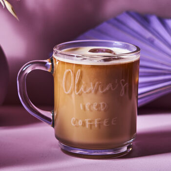 Personalised Glass Iced Coffee Mug, 2 of 2