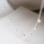 Sterling Silver String Of Pearls Necklace, thumbnail 5 of 9