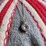 Debossed Star Necklace In Sterling Silver, thumbnail 1 of 5