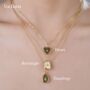 Teardrop Cubic Zirconia North Star Necklace, thumbnail 2 of 5
