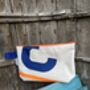 No3 Small Upcycled Versatile Sailcloth Pouch, thumbnail 3 of 9