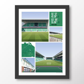 Hibs Views Of Easter Road Poster, 7 of 7