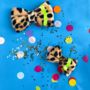 Leopard Neon Dog Bow Tie, thumbnail 5 of 12