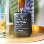 Personalised Song Lyric Hip Flask, thumbnail 1 of 9