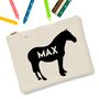 Personalised Animal Icon Zip Up Pencil Case, thumbnail 1 of 12