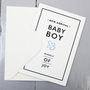 New Baby Boy Card, thumbnail 1 of 4