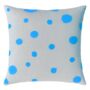 Hand Painted Sustainable Linen Cushion Polka Dot Print, thumbnail 10 of 12