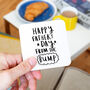 'Happy Father's Day From The Bump' Coaster, thumbnail 1 of 8