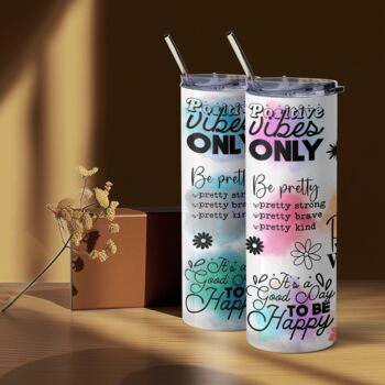 Inspirational Quotes Travel Mug Uplifting Mindfulness Tumbler, 2 of 8