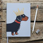 Dachshund Hardcover Notebook, thumbnail 1 of 7