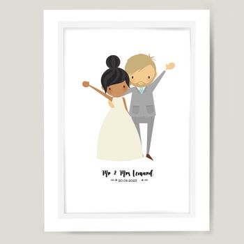 Personalised Wedding Illustration, 4 of 4