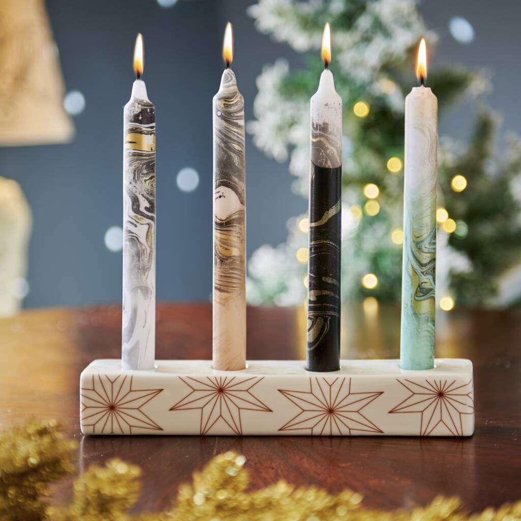 Ceramic Advent Candle Holder, 1 of 3