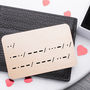 Morse Code I Love You Reveal Wallet Card Keepsake, thumbnail 6 of 10
