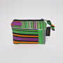 Mini Zip Pouch Coin Purse | Kente Kofi Print, thumbnail 6 of 7