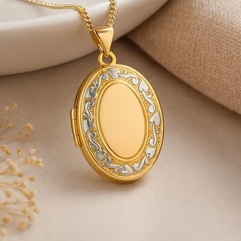 Personalised Solid 9ct Yellow Gold Family Locket, 2 of 10