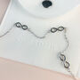 Sterling Silver Infinity Charm Bracelet, thumbnail 4 of 5