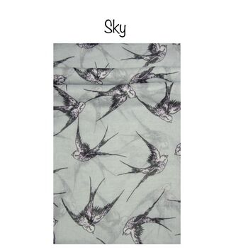 Swallow Print Scarf, 3 of 7
