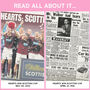 Hearts Fc Personalised Football Gift Jambos Newspaper History Book, thumbnail 11 of 12