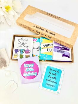 60th Birthday Tea Gift Set | Milestone Birthdays, 10 of 12