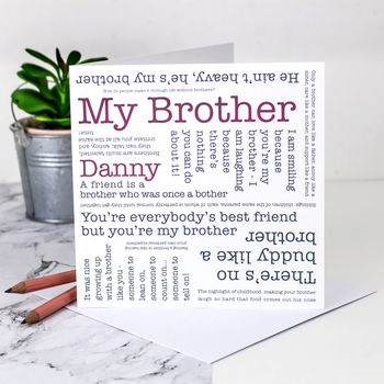 Brother Card 'My Brother' Quotes, 2 of 6