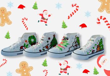 Doodle My Shoe Bundle: Shoes, Bag, Pens, Laces And Stencils! Ideal Xmas Gift/ Perfect Christmas Gift, 3 of 10