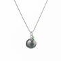 Harmony Ball Pregnancy Necklace With Jade Pearl, thumbnail 3 of 6