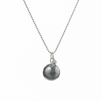 Harmony Ball Pregnancy Necklace With Jade Pearl, 3 of 6