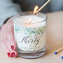 Eucalyptus Themed 30th Birthday Personalised Candle, thumbnail 4 of 4