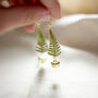 Christmas Tree And Bell Gold Plated Earrings, thumbnail 10 of 12